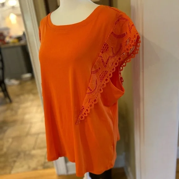 NWT Philosophy Woman Sleeveless Lace Sleeve Women's Top - Picture 4 of 9